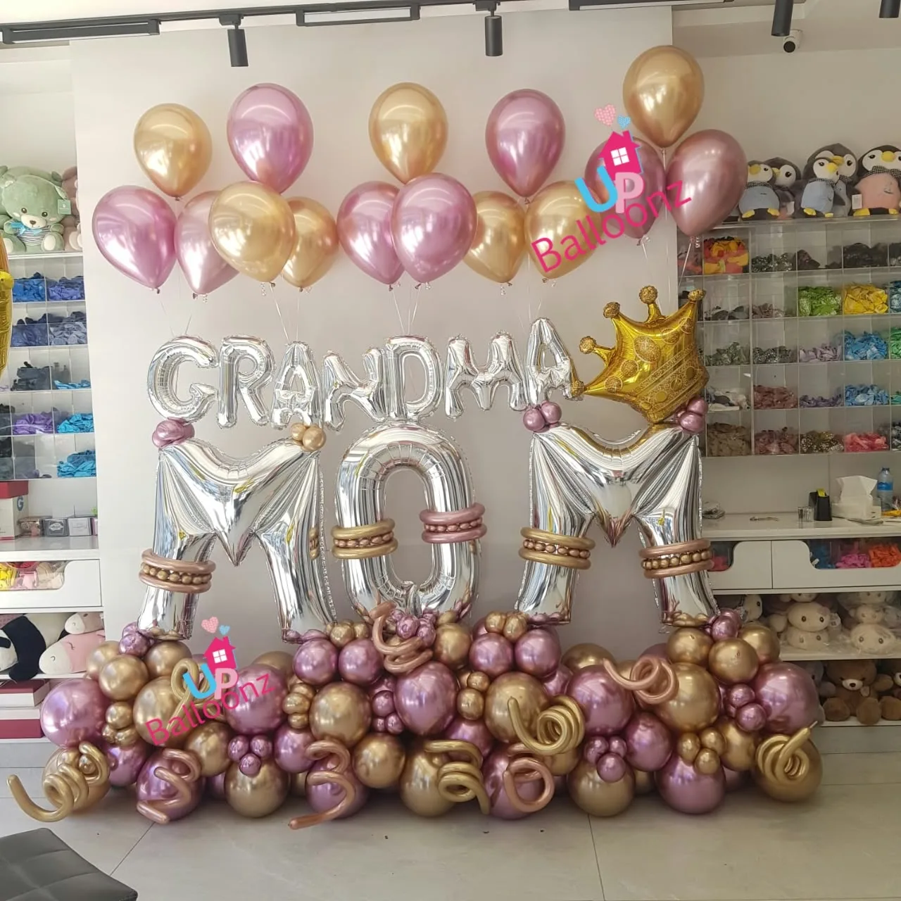 Personalized Mom Balloon Arrangement