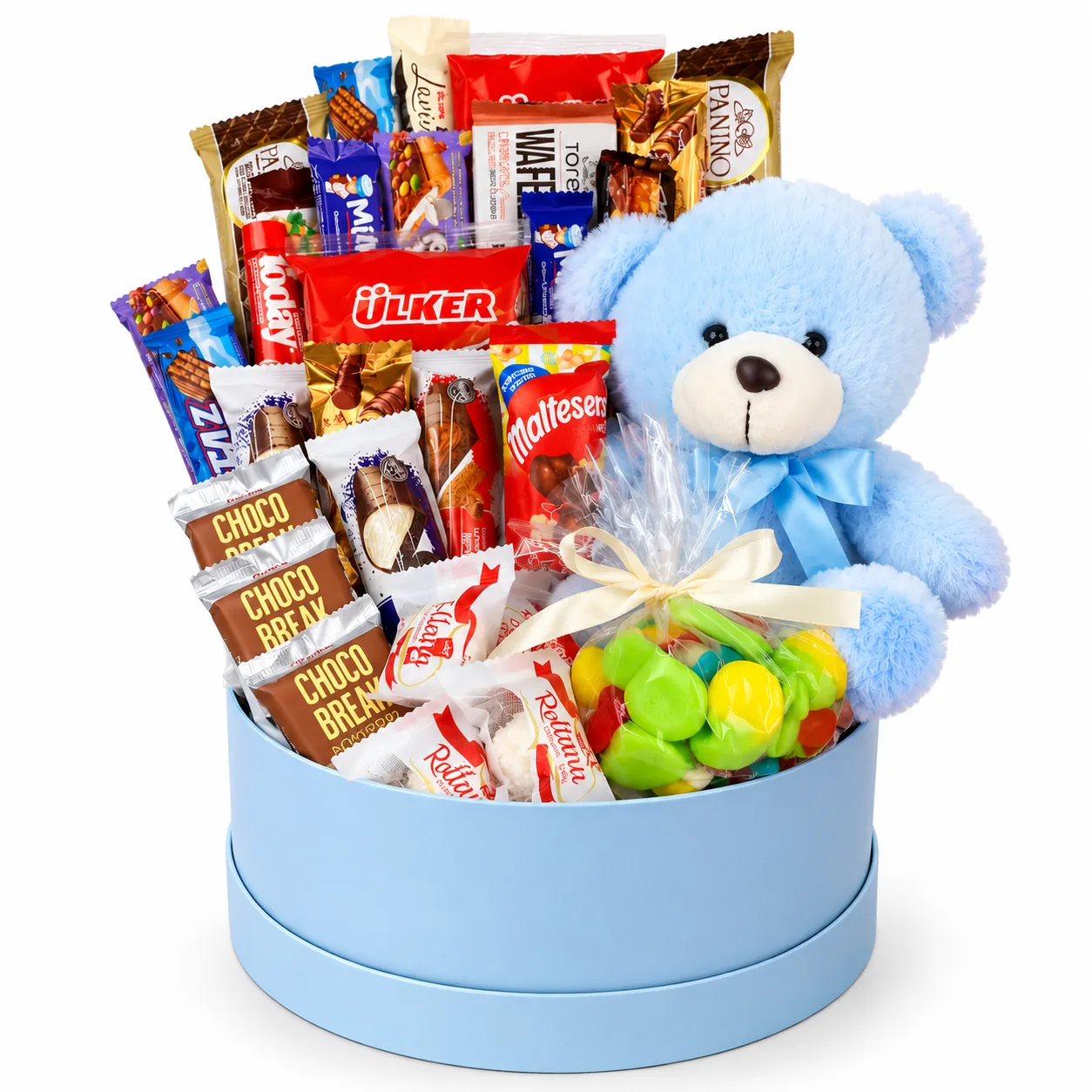 Blue Teddy Bear Candy Gift Box