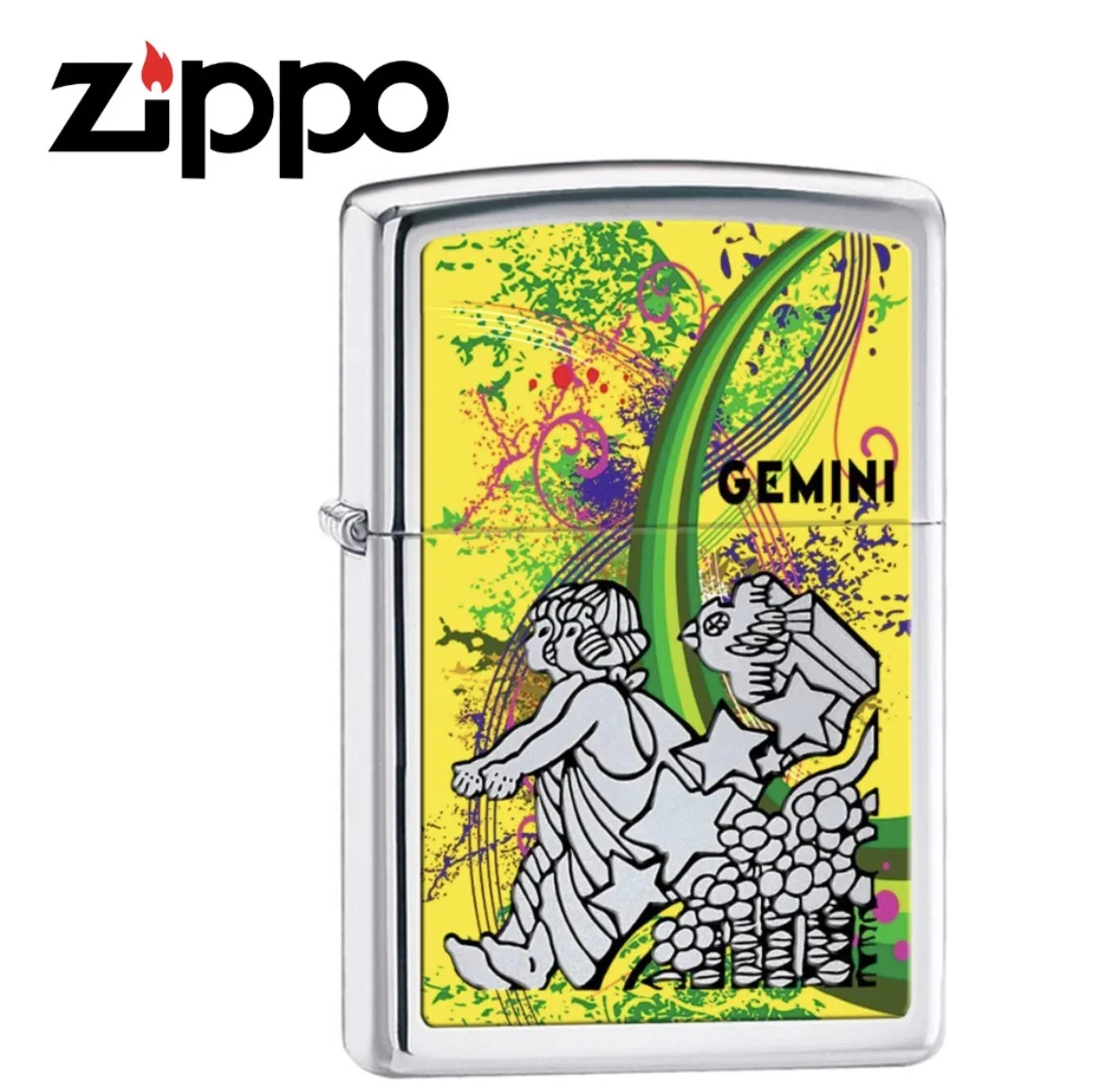 Zippo Gemini Design Lighter – Made in USA
