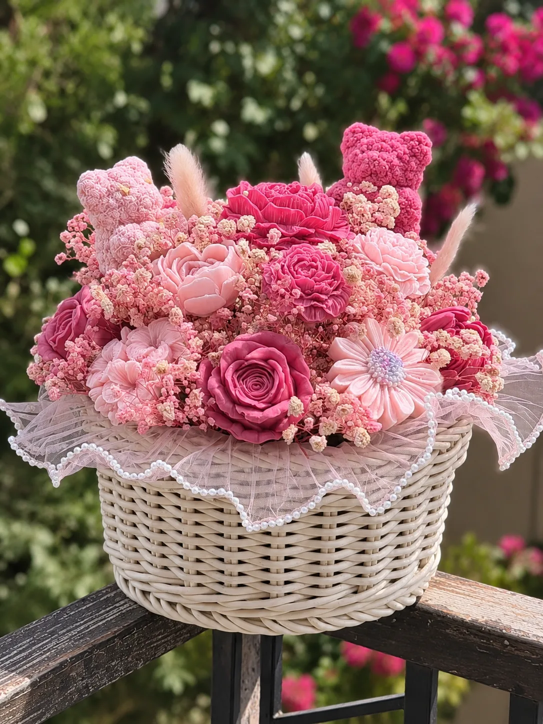 Handmade Scented Wax Flower Arrangement – Long-Lasting Decorative Gift