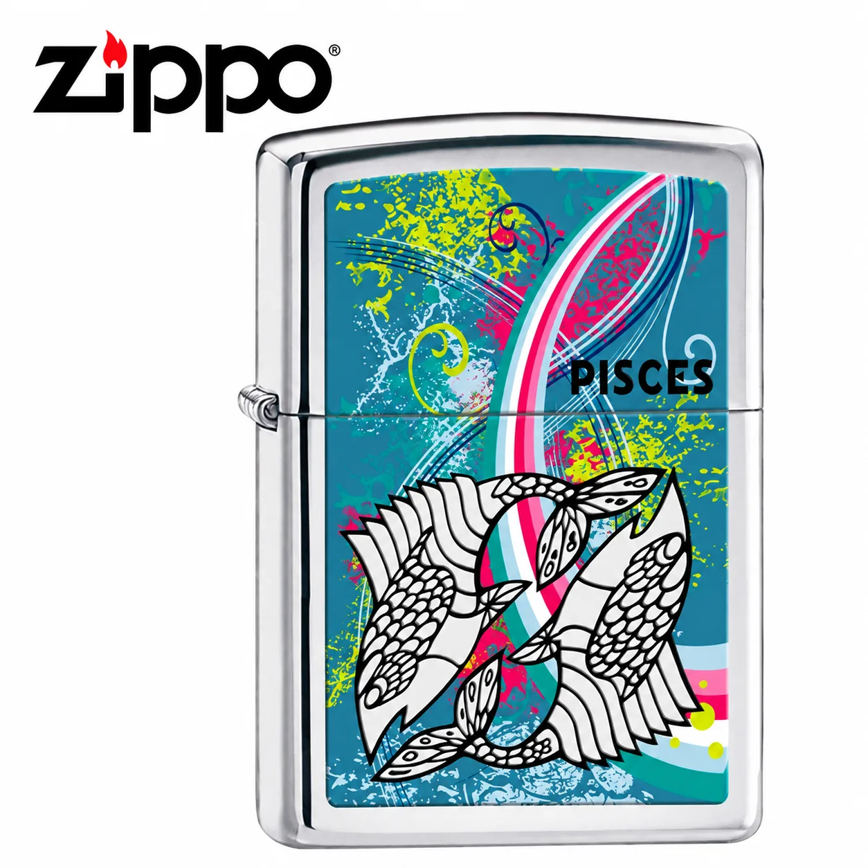 Zippo Pisces Design Lighter – Made in USA