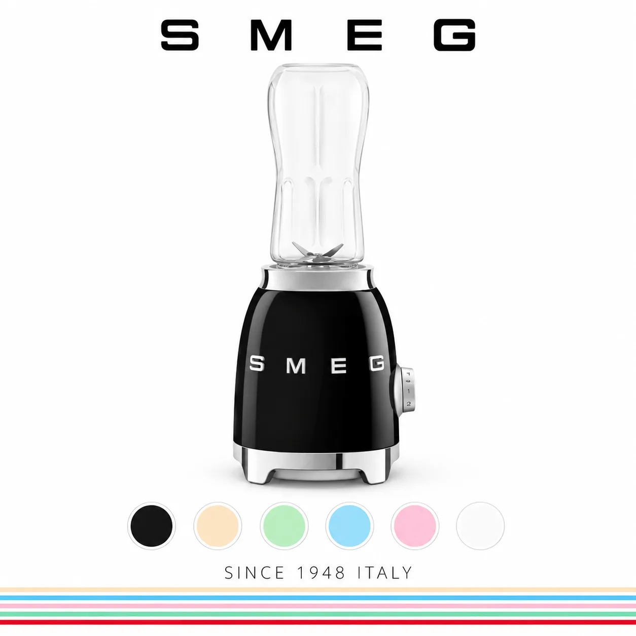 Mini Personal Blender Motor thermal protection Motor power:300 W Speeds:2 Built-in cord wrap Antislip base