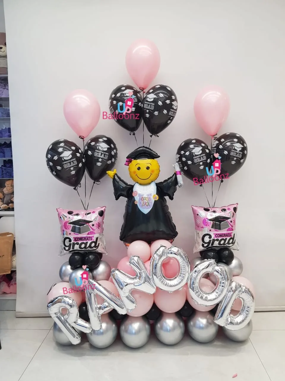 Personalized Graduation Balloon Setup