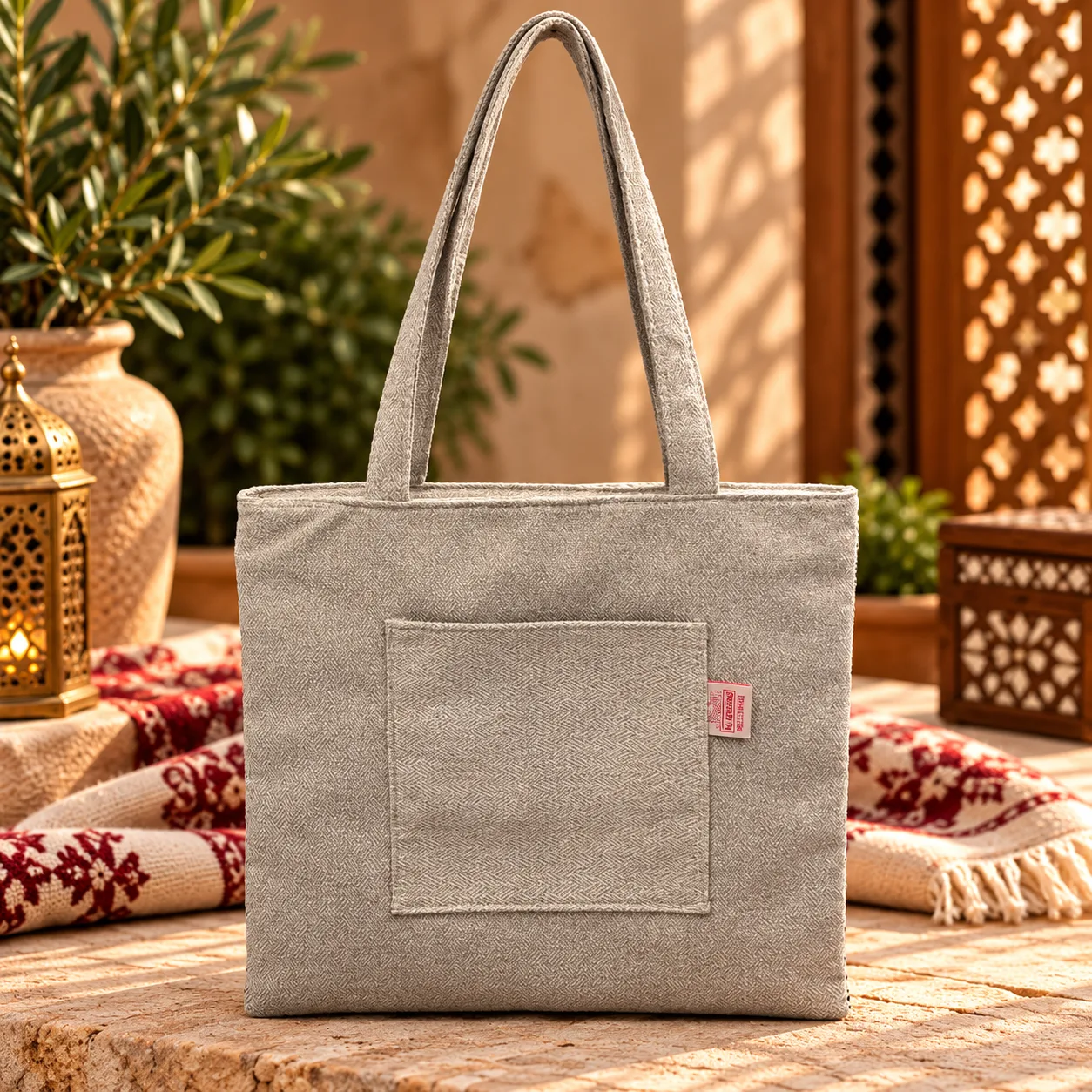 Hand-Embroidered Jordanian Tote Bag – Traditional Heritage Design
