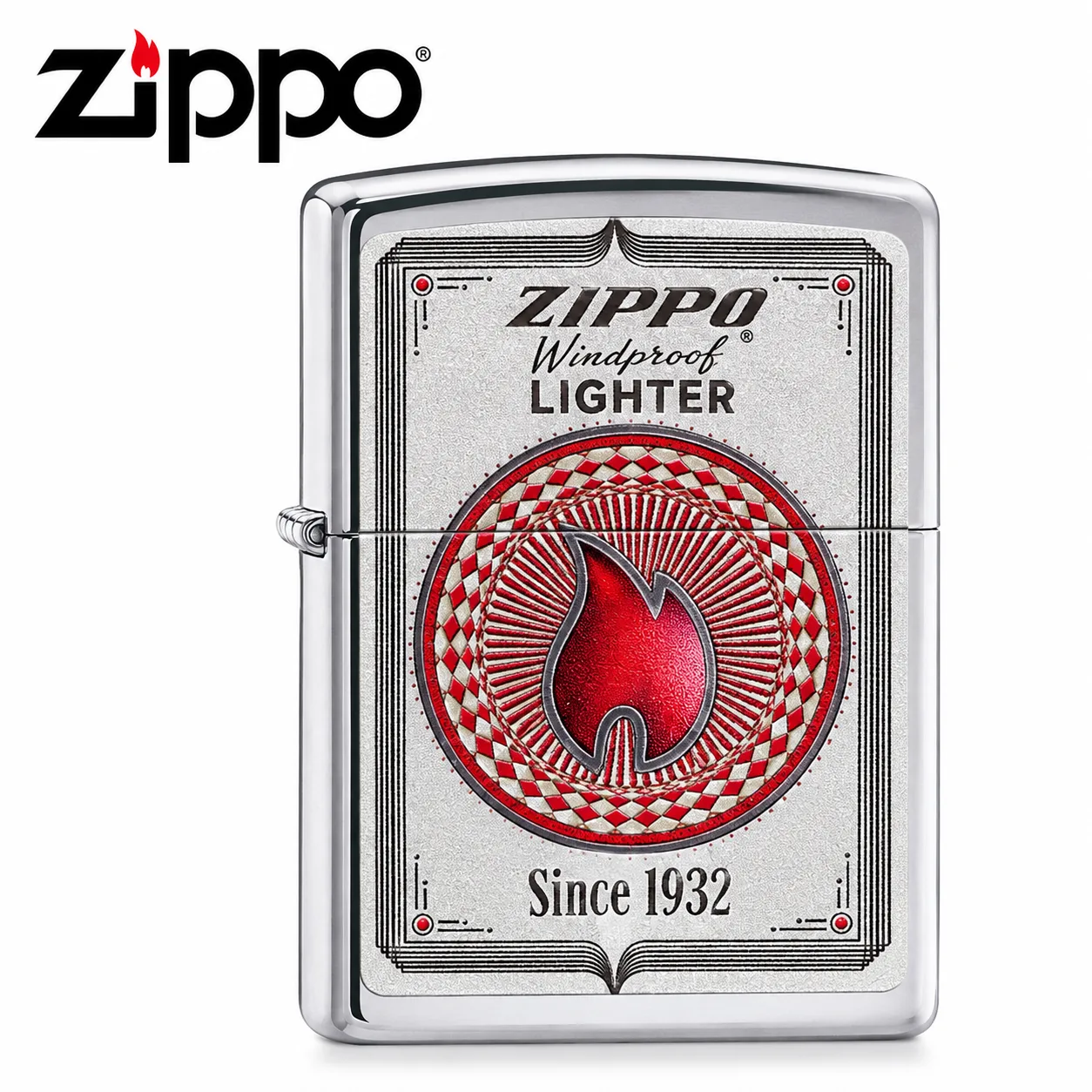 Zippo Windproof Lighter – Since 1932 Red Flame Design