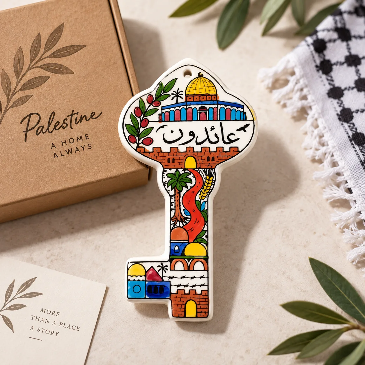 Ceramic Palestinian Return Key