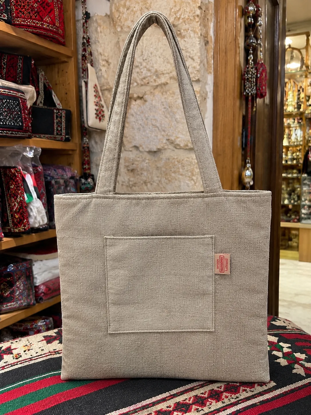 Hand-Embroidered Jordanian Tote Bag – Traditional Heritage Design