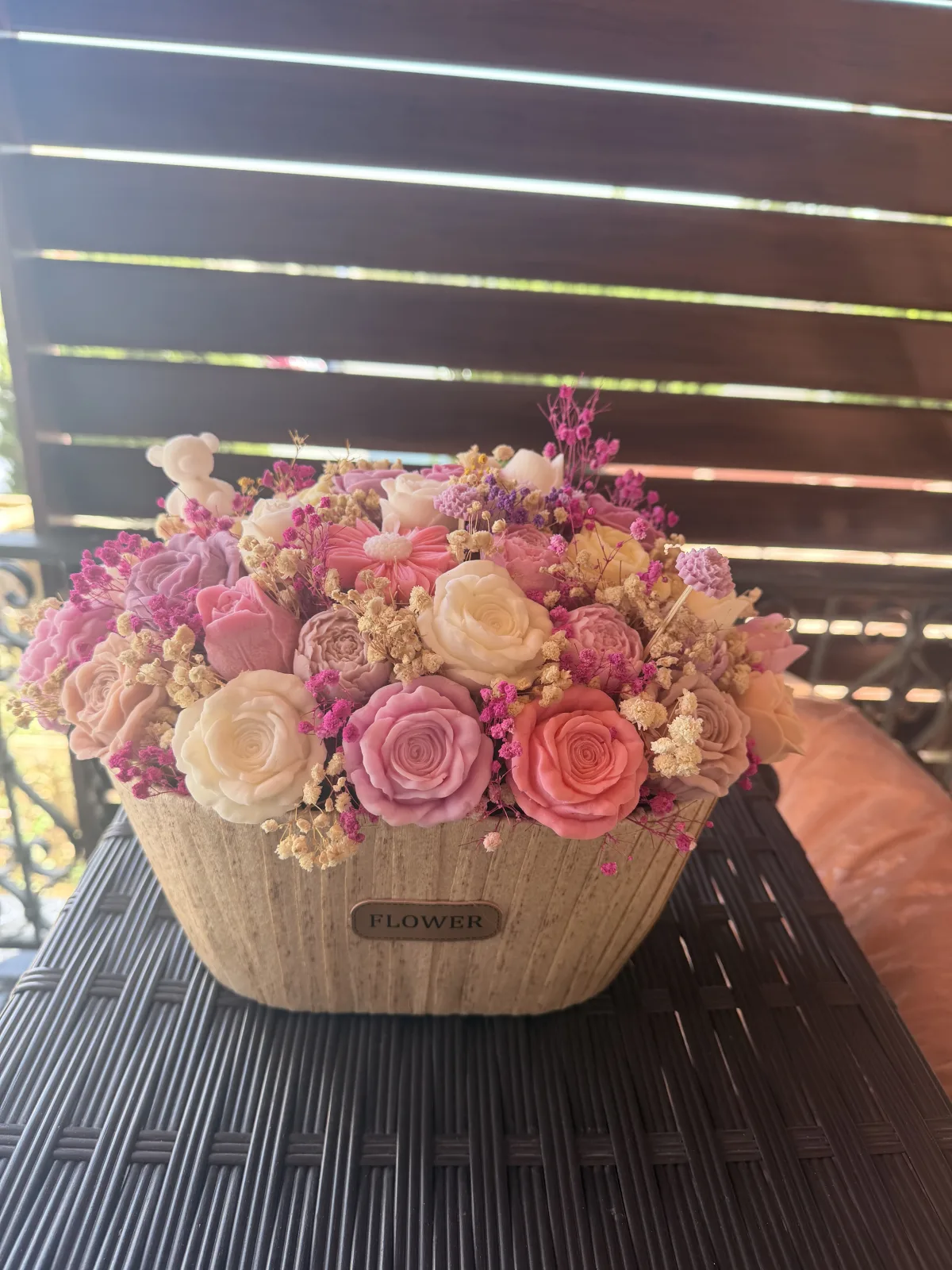 Handmade Scented Wax Flower Arrangement